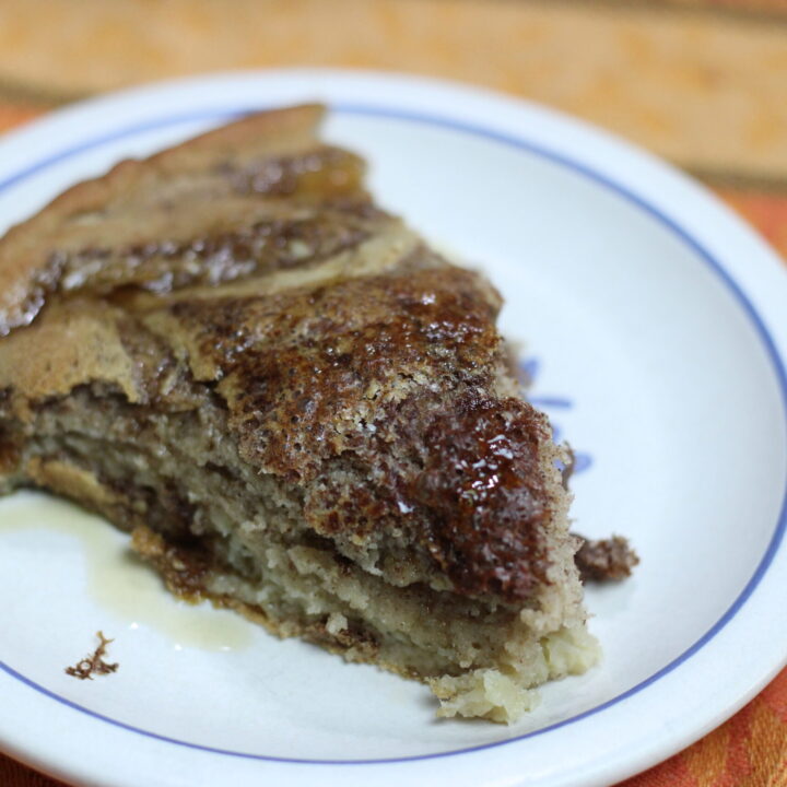 slice of sourdough french toast skillet