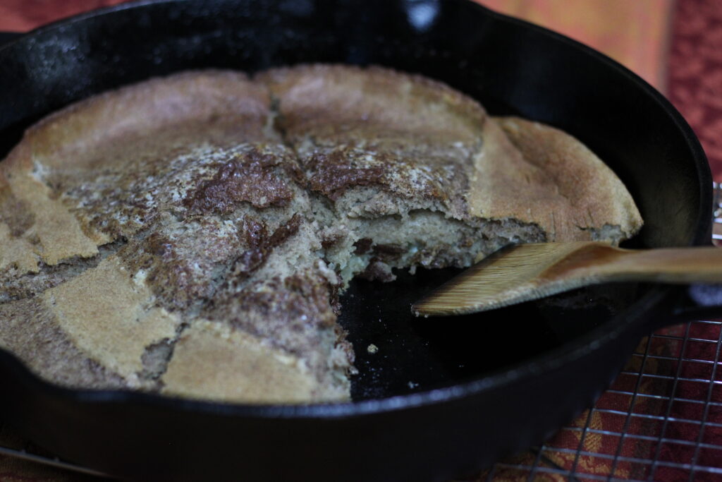 sourdough french toast skillet missing a piece 