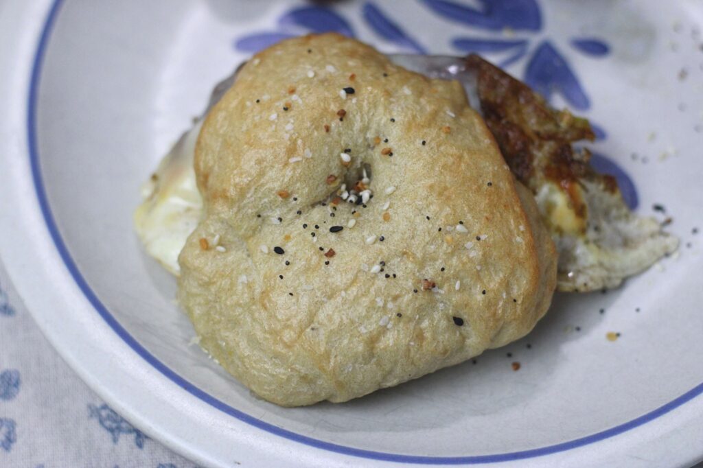 sourdough bagel sandwich 
