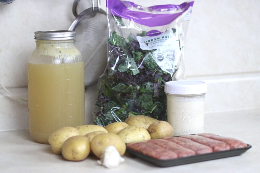ingredients for zuppa toscana