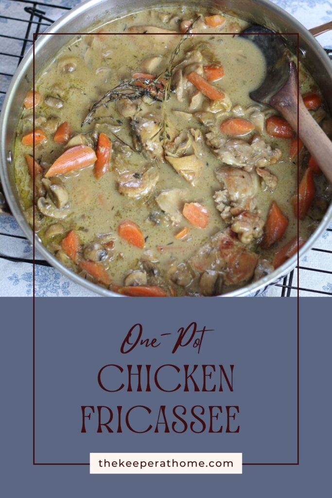 #one-potchickenfricassee #easydinner #weeknightdinner #wholesomedinner #frenchcooking
