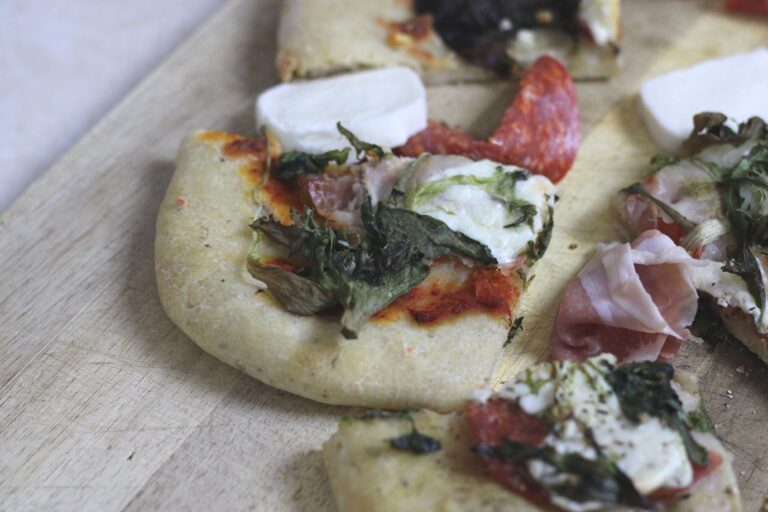 sourdough flat bread pizza